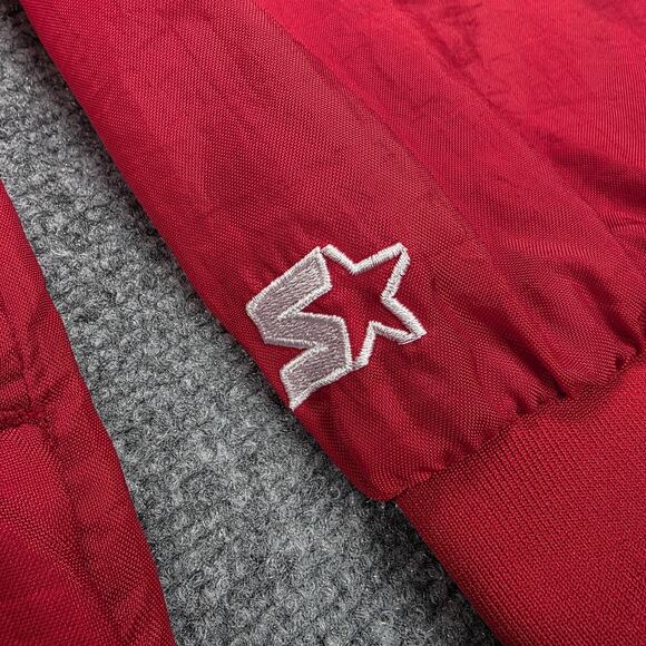 Ohio State Buckeyes Jacket Mens 4XL Red NCAA Football Starter 1/4 Zip Pullover - Picture 9 of 16